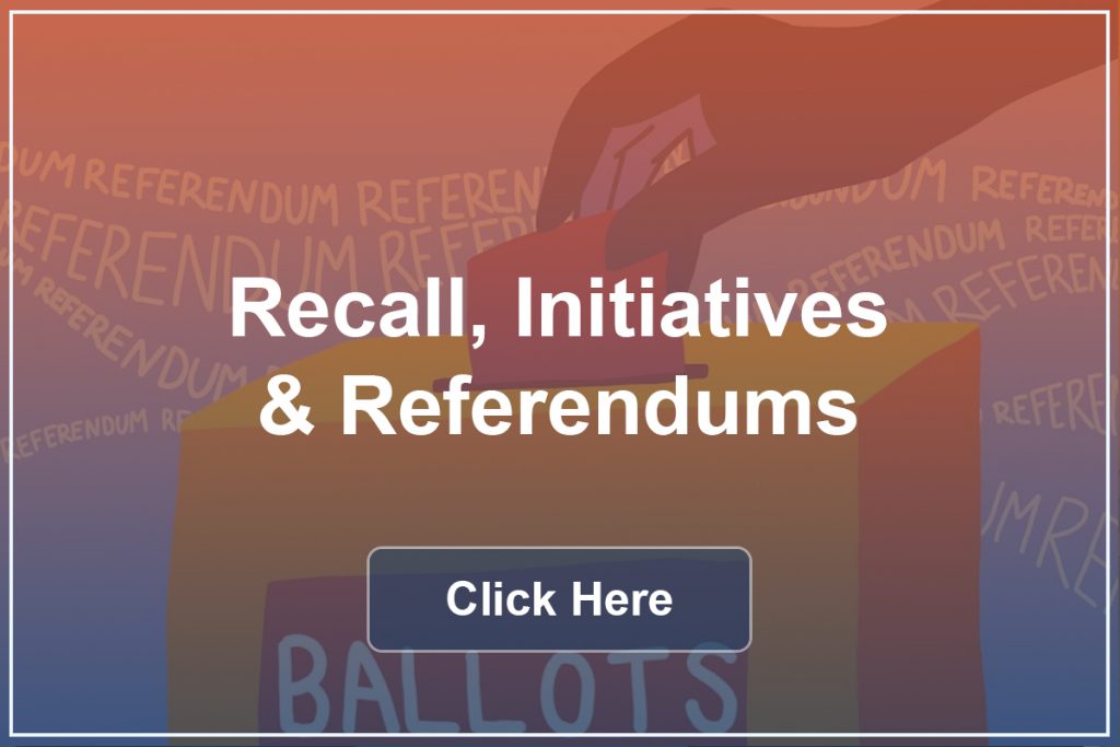 Recall, Initiatives & Referendums Button