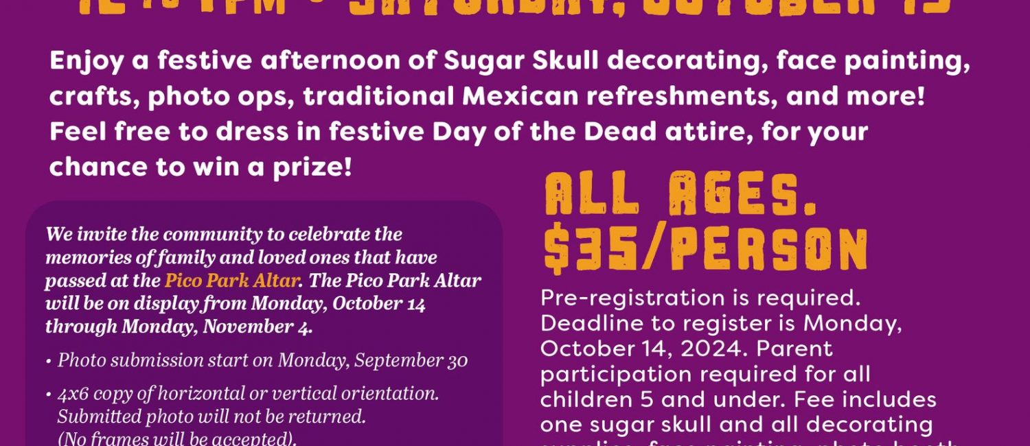 a poster for a day of the dead celebration