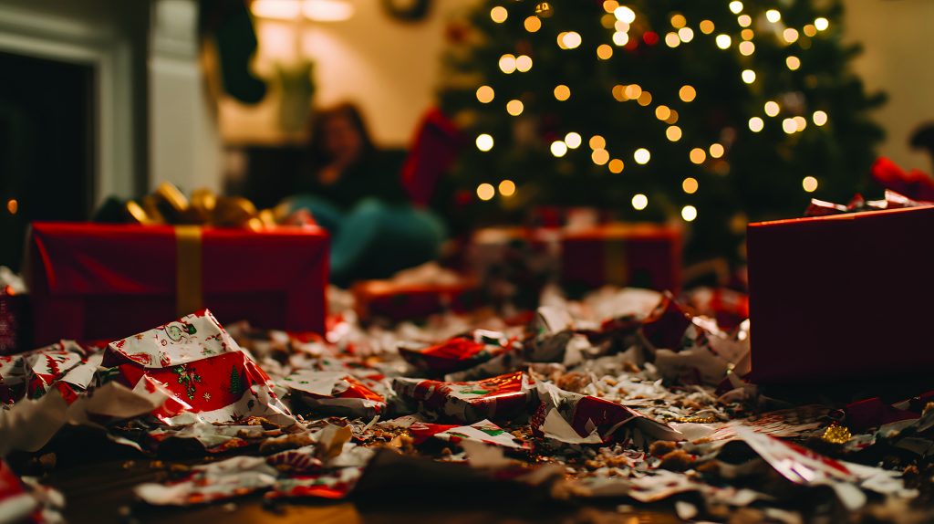 Holiday Recycling Living Room