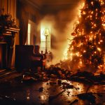 Holiday Safety Living Room Ablaze