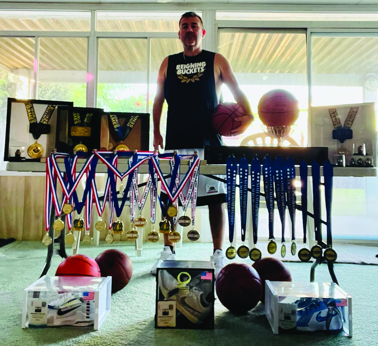 Local Resident Earns Medals in State and National Basketball Competitons